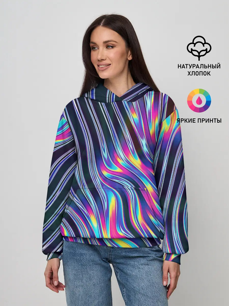 Женское худи / DIGITAL ABSTRACT