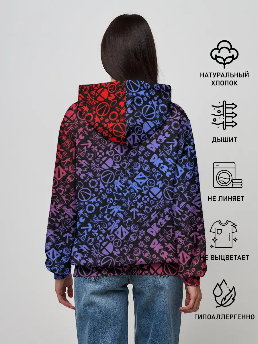 Женское худи / Игровые бренды