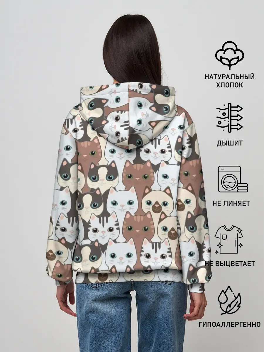 Женское худи / Животные.