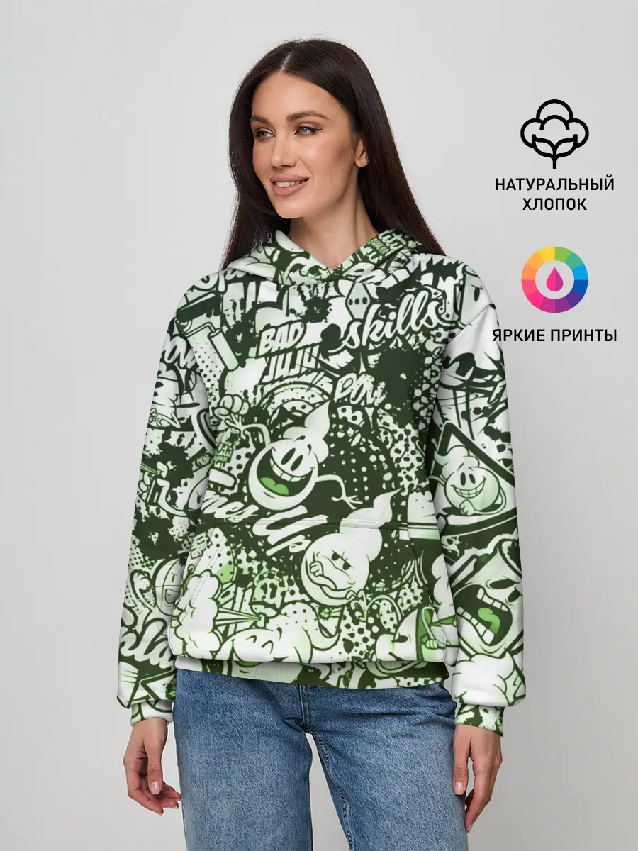 Женское худи / Граффити