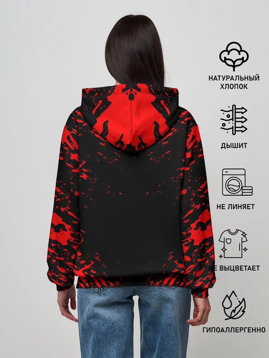 Женское худи / Берсерк маска белая