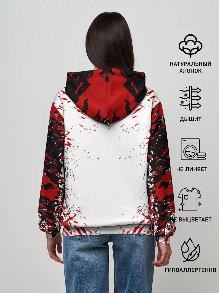 Женское худи / БЕРСЕРК ЧЁРНАЯ МАСКА / BERSERK BLACK MASK