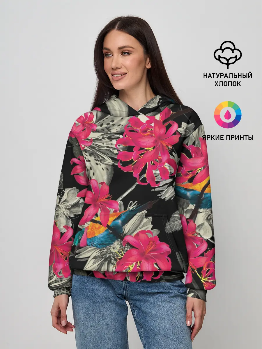 Женское худи / Цветы