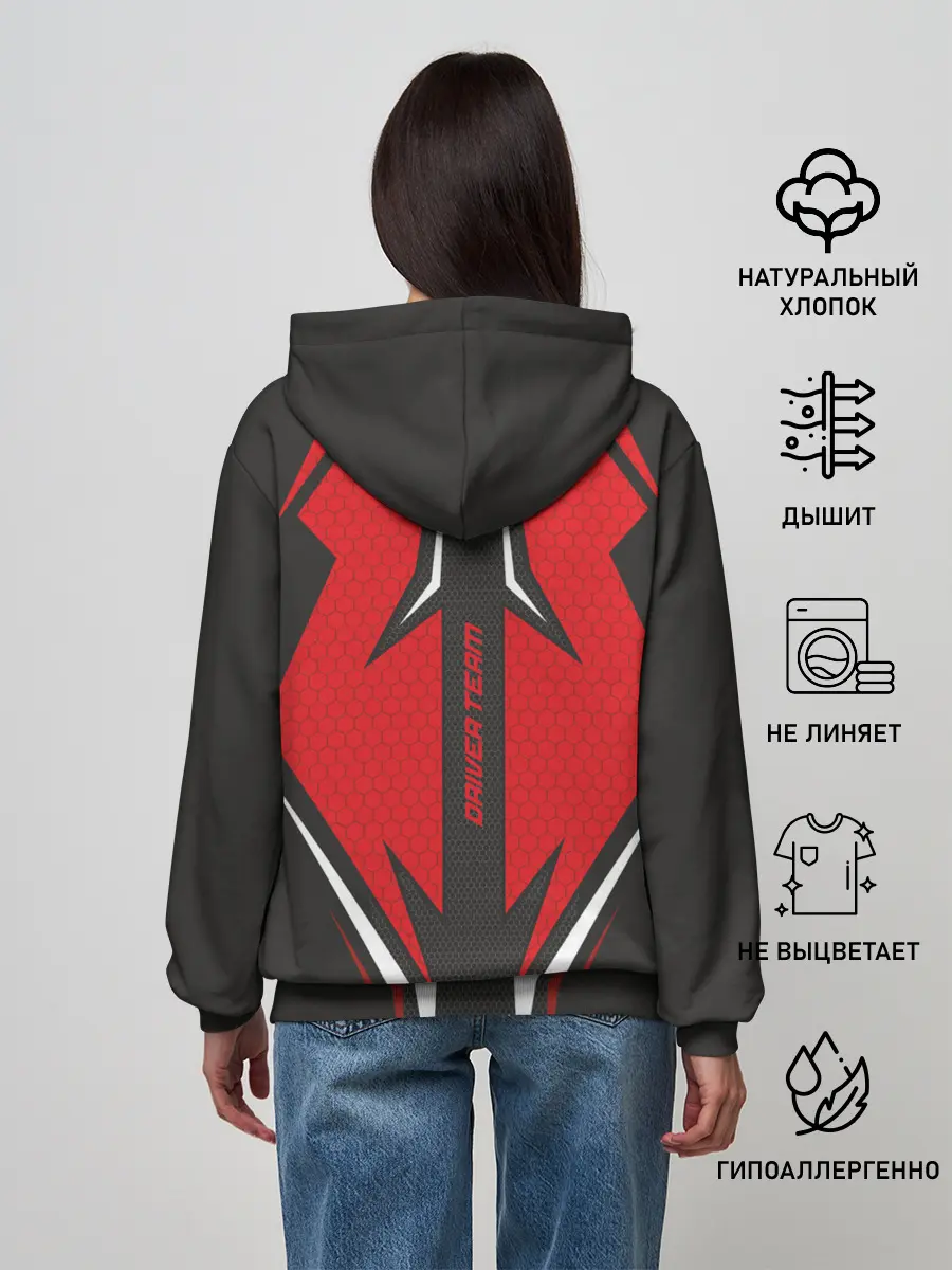 Женское худи / Toyota Driver team Red