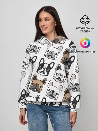 Женское худи / БОСТОН ТЕРЬЕР | BOSTON TERRIER