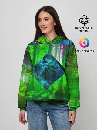 Женское худи / ПСИХОДЕЛИЯ ЛЕСА
