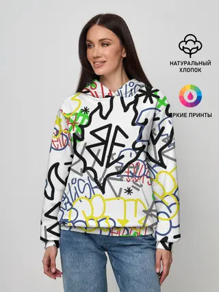 Женское худи / BILLIE EILISH GRAFFITI