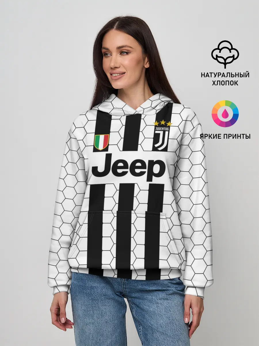 Женское худи / Ювентус в сетку