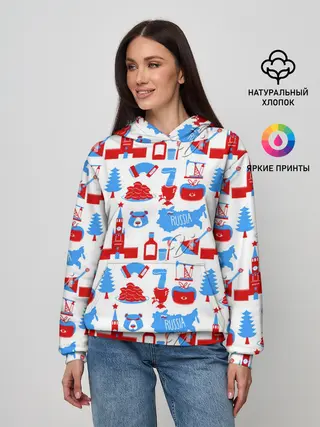 Женское худи / РОССИЯ УЗОР