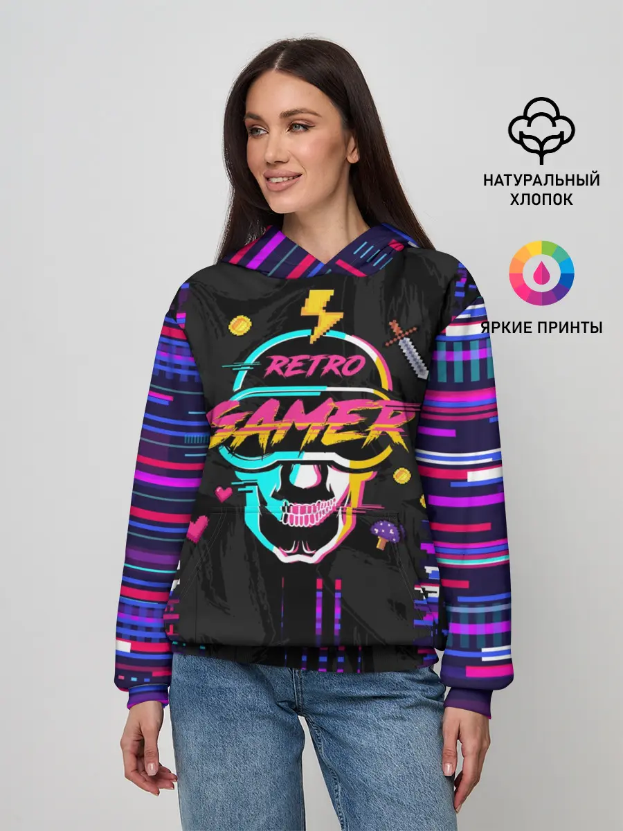 Женское худи / RETROGAMER3D47
