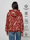Женское худи / The Flash Logo Pattern
