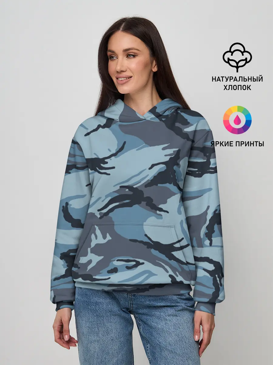 Женское худи / Камуфляж Полиции