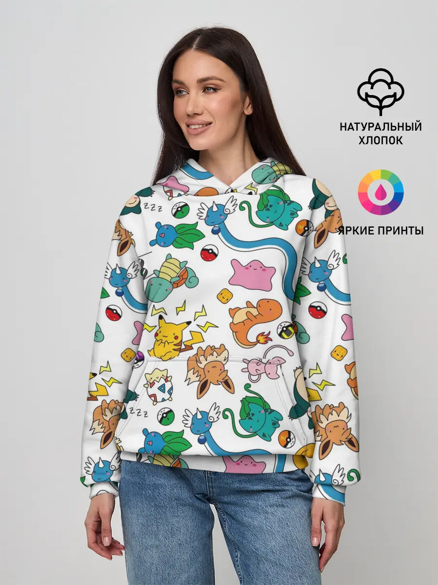 Женское худи / ПОКЕМОНЫ