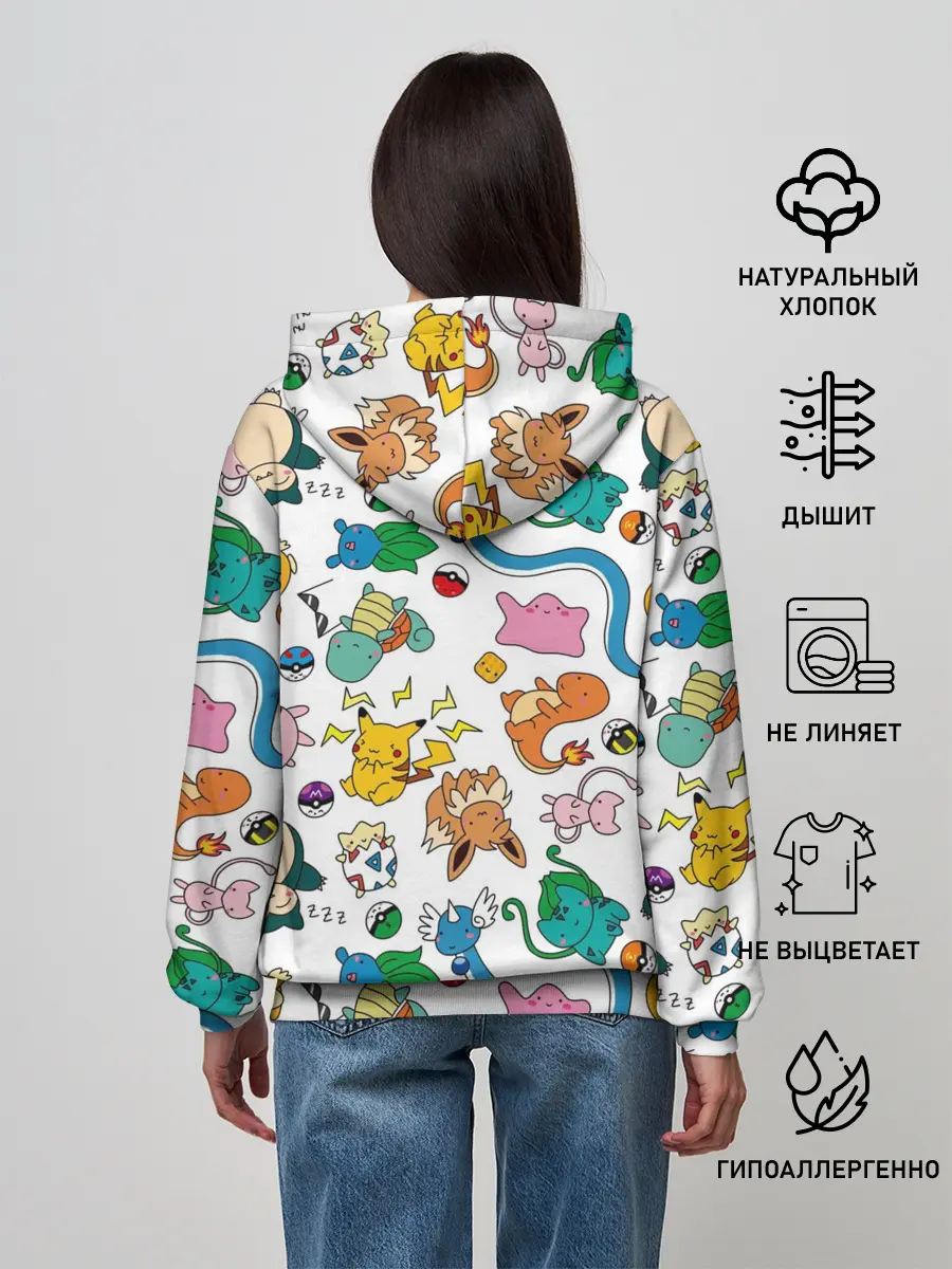 Женское худи / ПОКЕМОНЫ