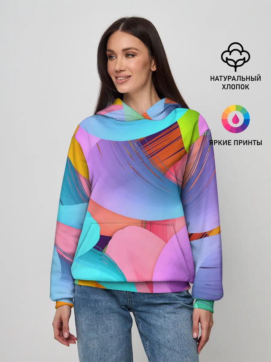 Женское худи / абстракция