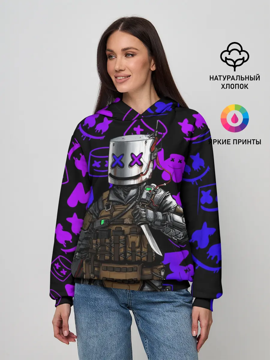 Женское худи / MARSHMELLO FORTNITE