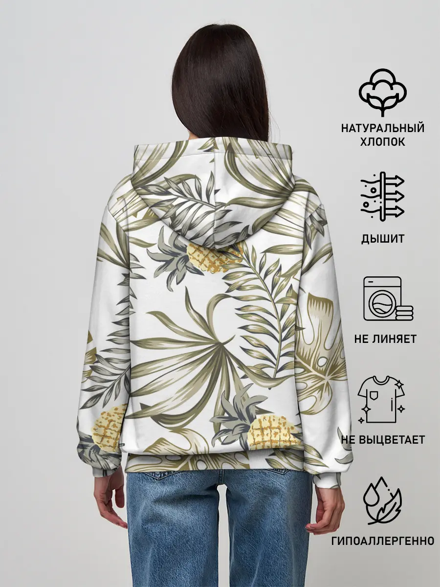 Женское худи / Тропики хаки