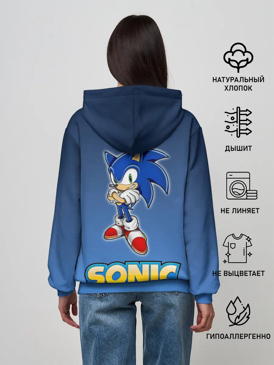 Женское худи / Соник