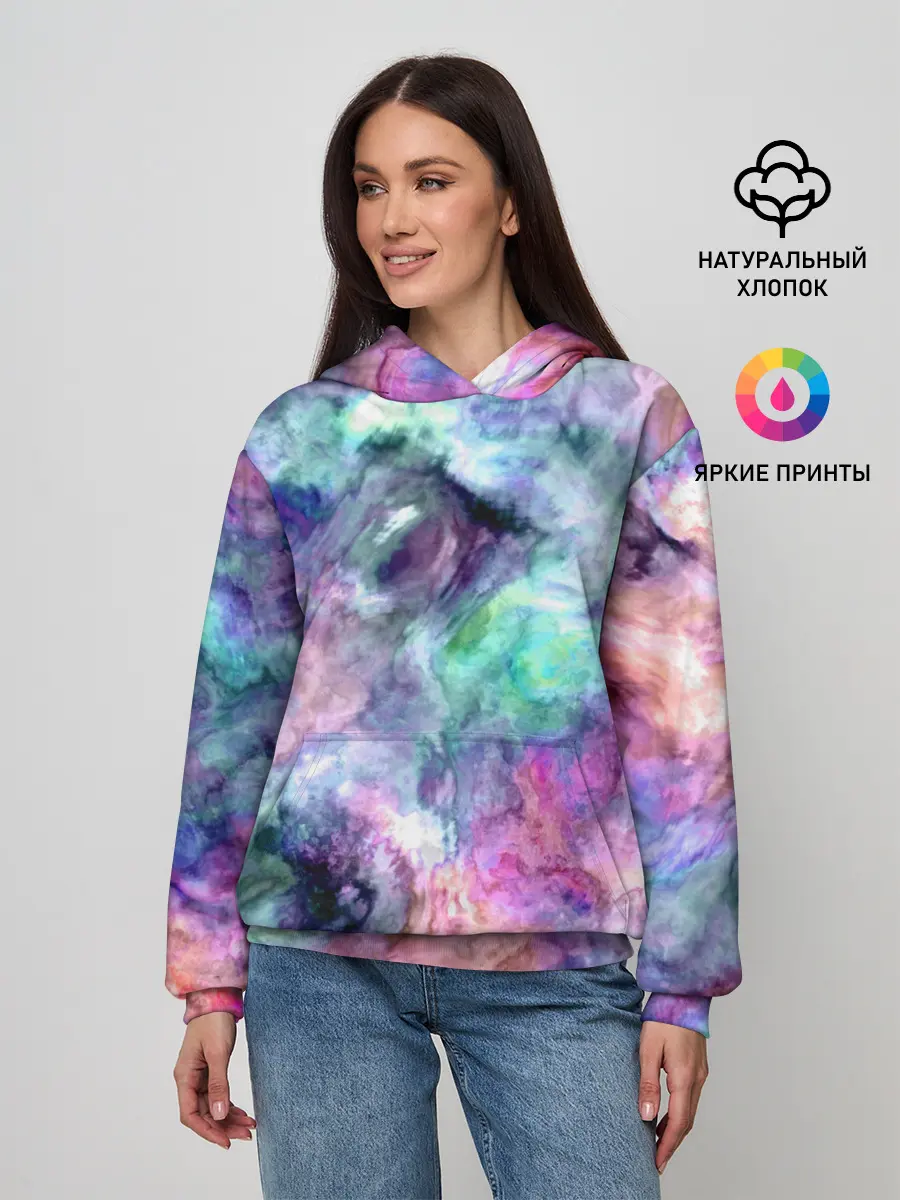 Женское худи / Color splashes