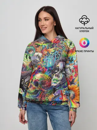 Женское худи / Психоделическое искусство