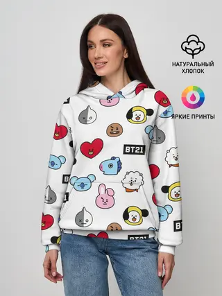 Женское худи / BTS | БТС | BANGTAN BOYS | BT21
