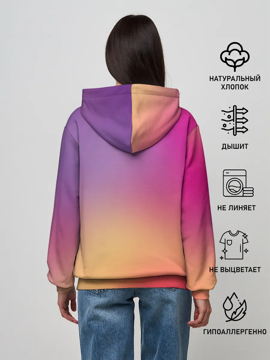 Женское худи / Unicorn gradient