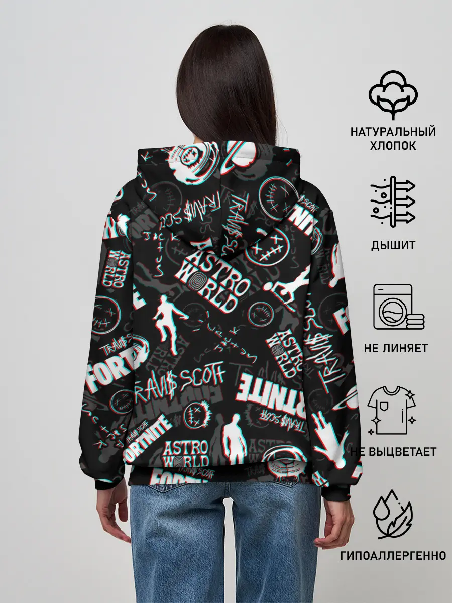 Женское худи / TRAVIS SCOTT+FORTNITE