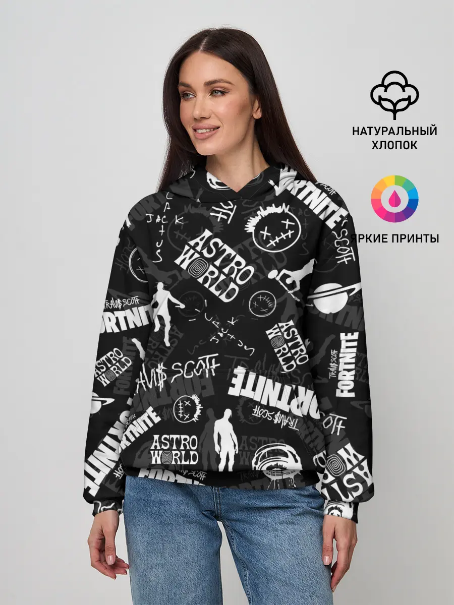 Женское худи / TRAVIS SCOTT+FORTNITE