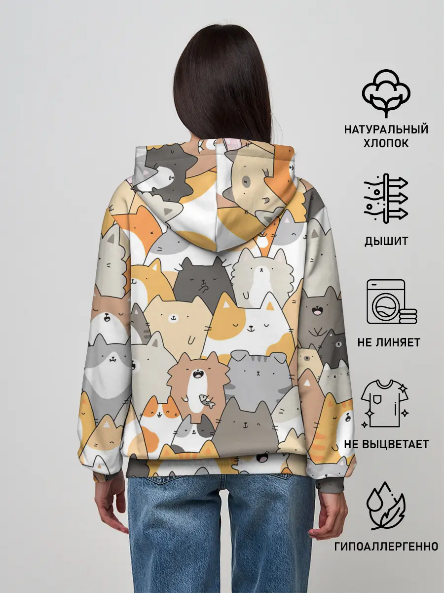Женское худи / Кошачья стая