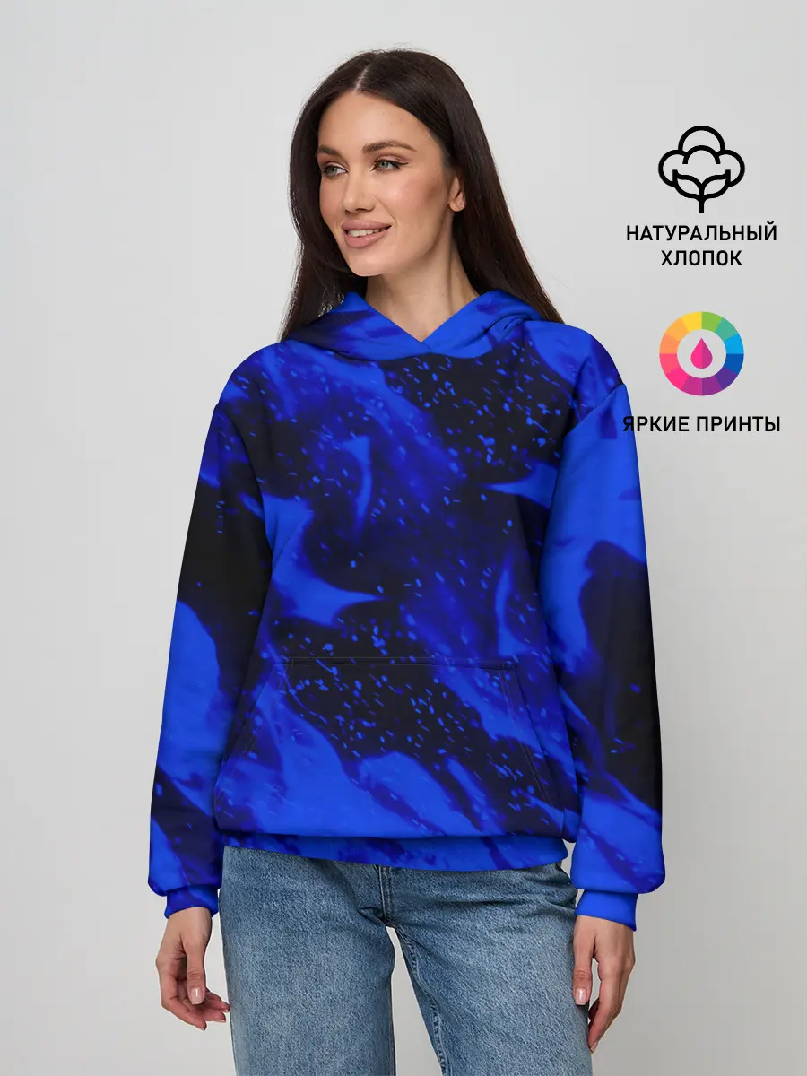 Женское худи / СИНИЙ ОГОНЬ