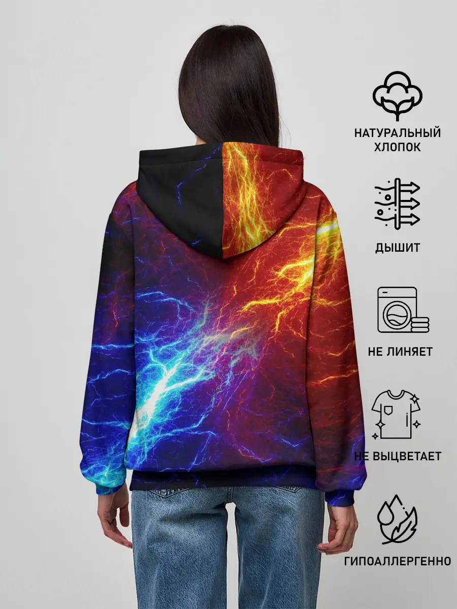 Женское худи / БИТВА МОЛНИЙ / BATTLE FLASH