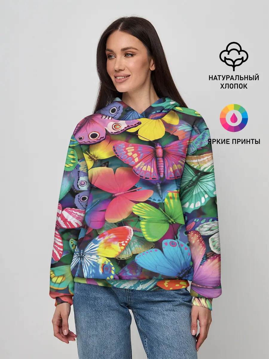 Женское худи / Радужный рой