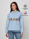 Женское худи / Совы на ветке