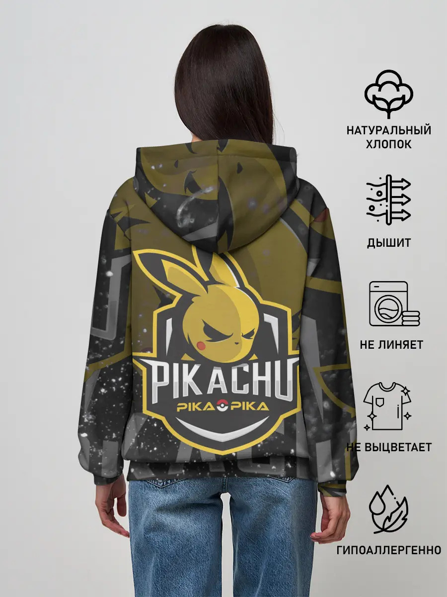 Женское худи / Спорт Пикачу