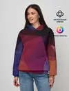Женское худи / Полигональный фон