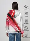 Женское худи / GEOMETRY STRIPES RED