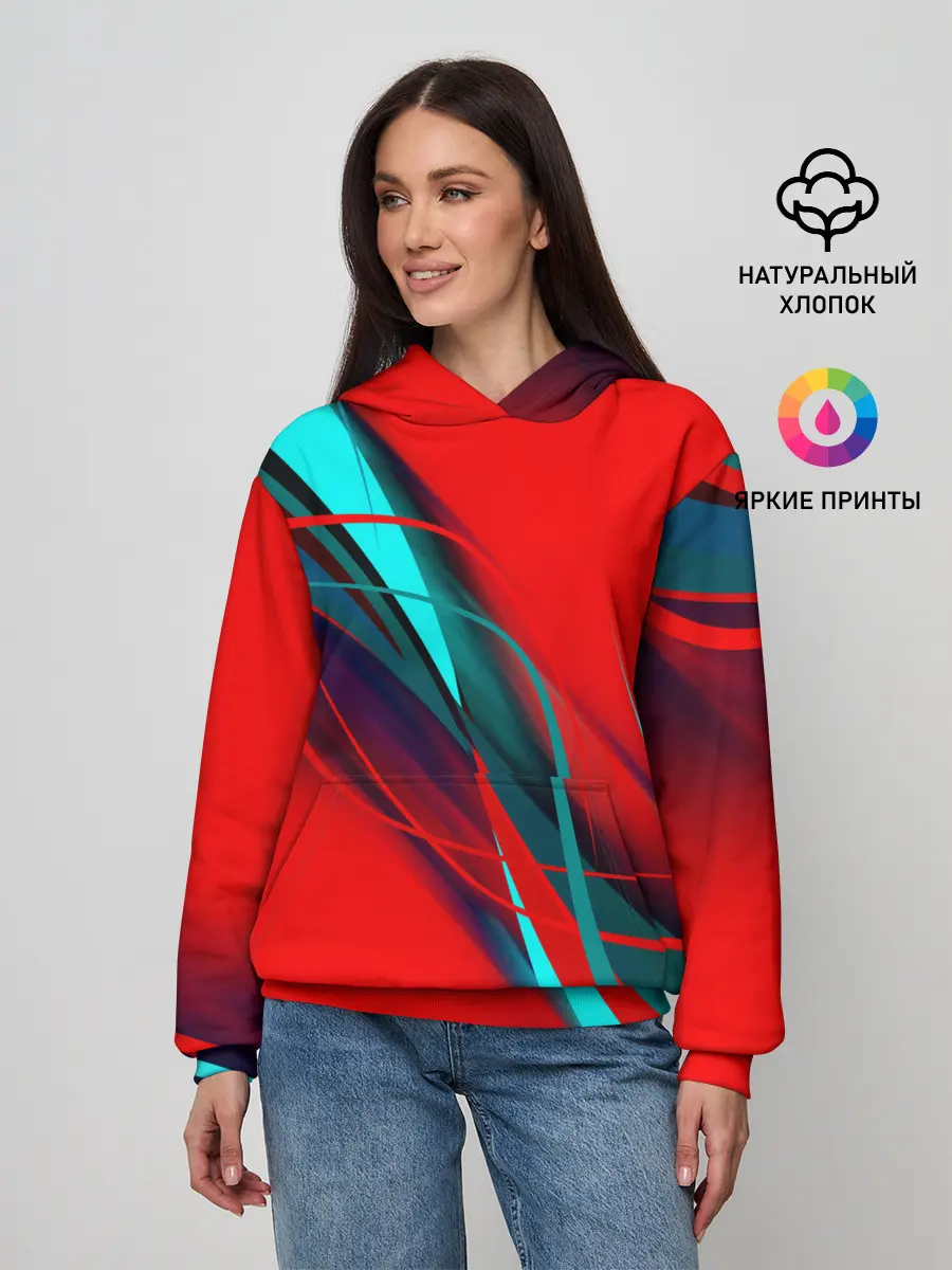 Женское худи / GEOMETRY STRIPES