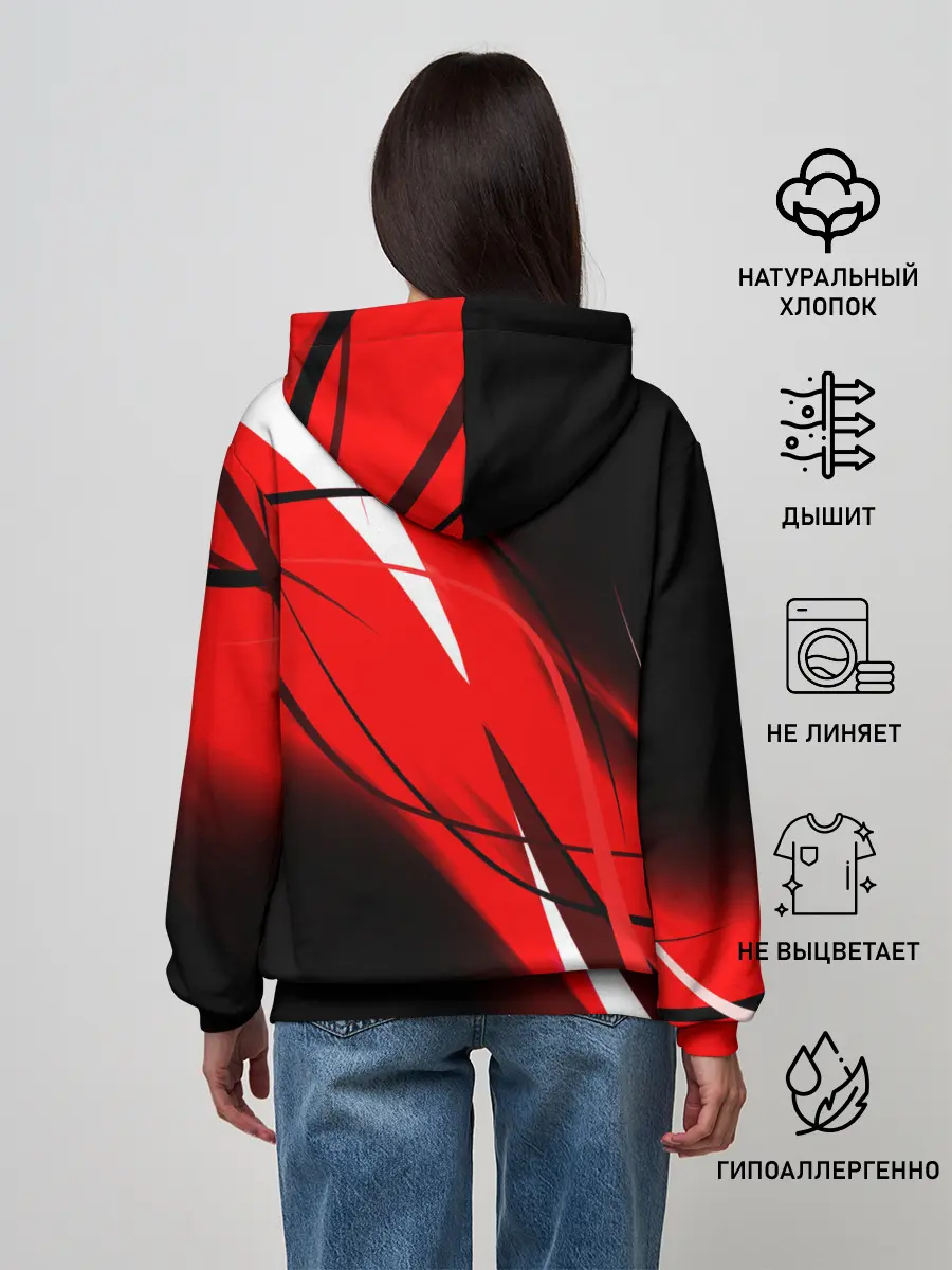 Женское худи / KIMETSU NO YAIBA маленький лого