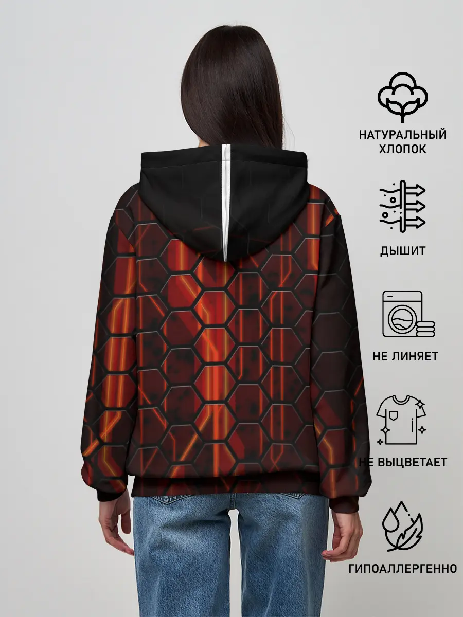 Женское худи / Огненные соты