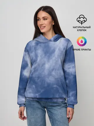 Женское худи / Облака в небе