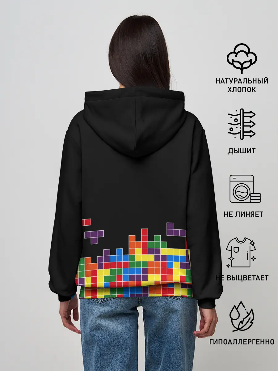 Женское худи / ТЕТРИС