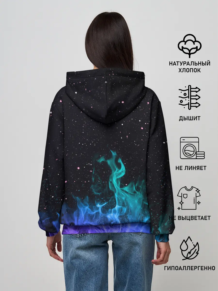 Женское худи / Перламутровый огонь