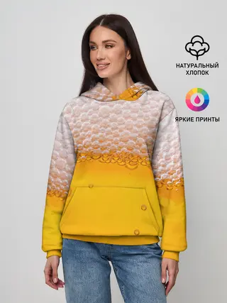 Женское худи / ЖИВОЕ ПЕННОЕ