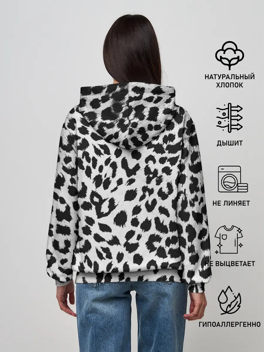 Женское худи / ЯГУАР ТЕКСТУРА