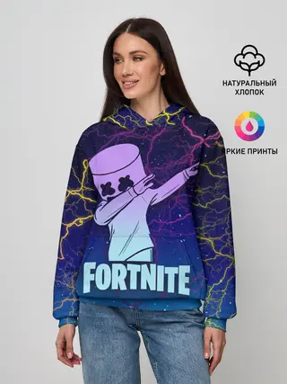 Женское худи / Fortnite,Marshmello