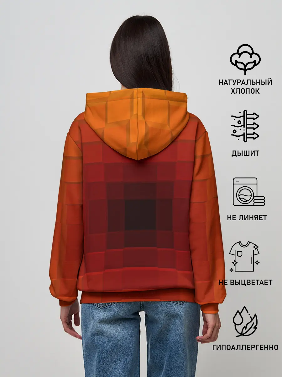 Женское худи / оптическая иллюзия