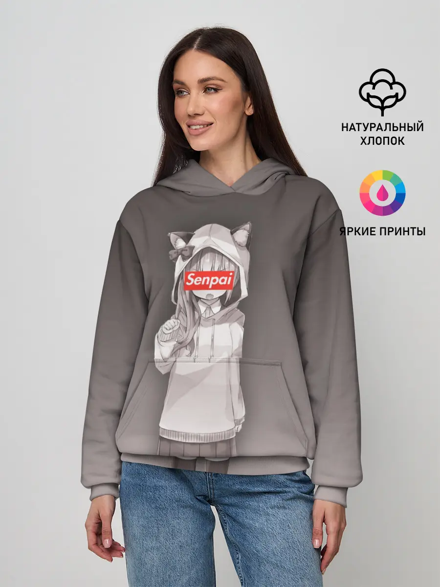 Женское худи / Senpai,