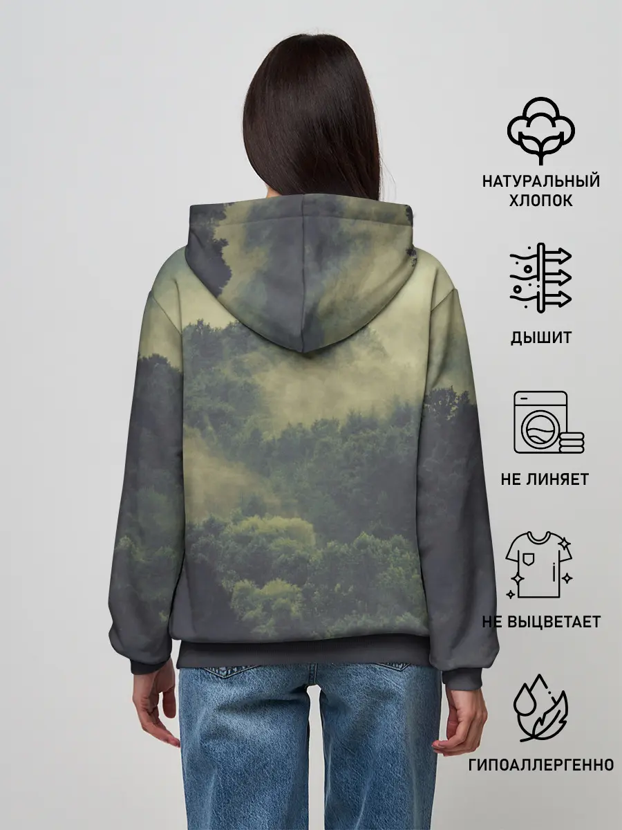 Женское худи / Лес мой храм
