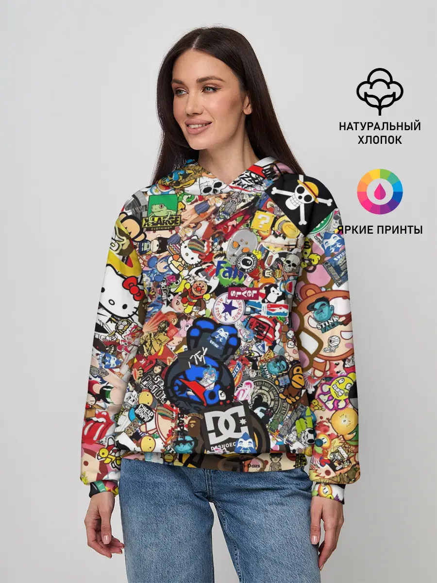 Женское худи / Стикеры