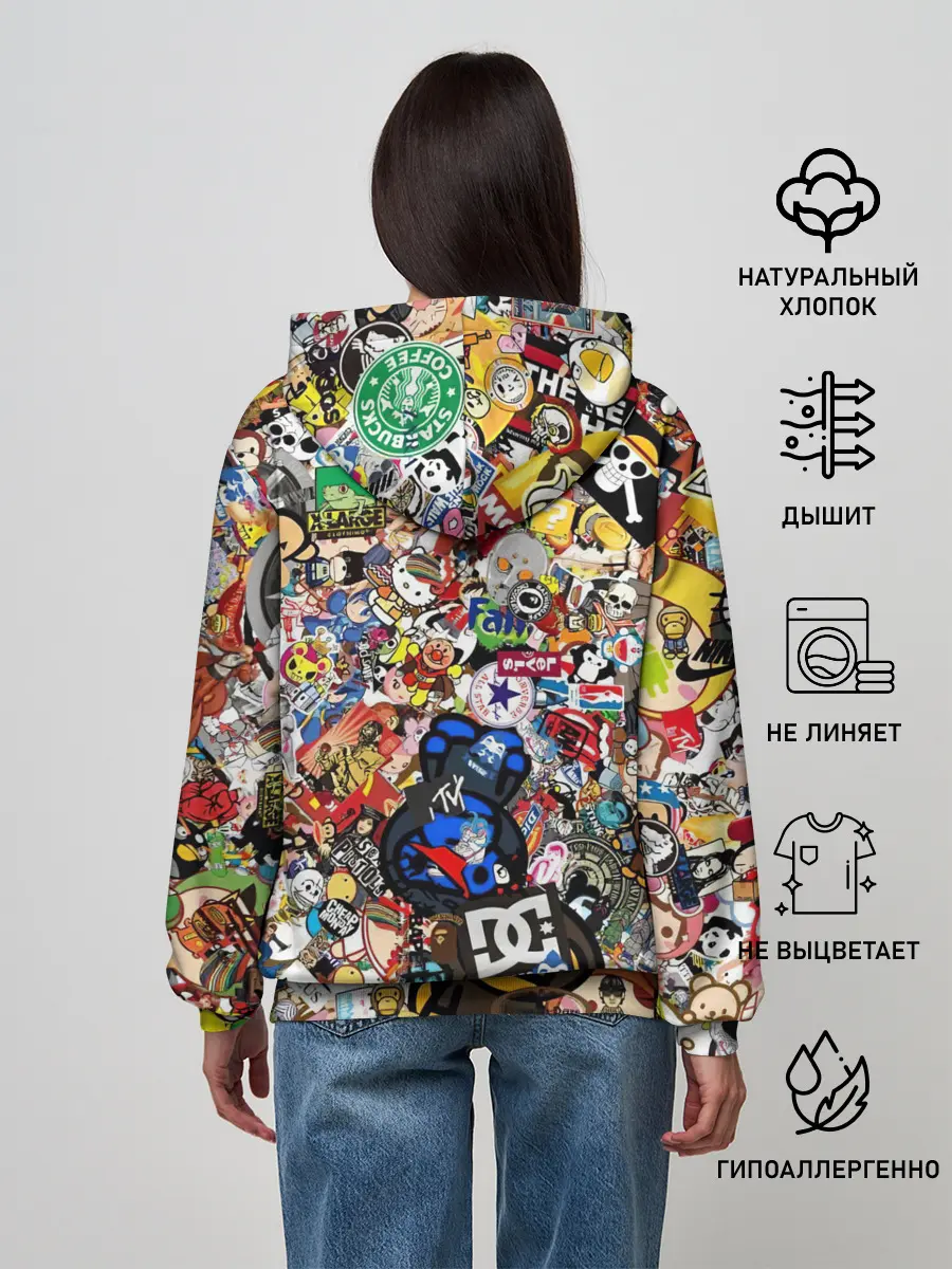 Женское худи / Стикеры